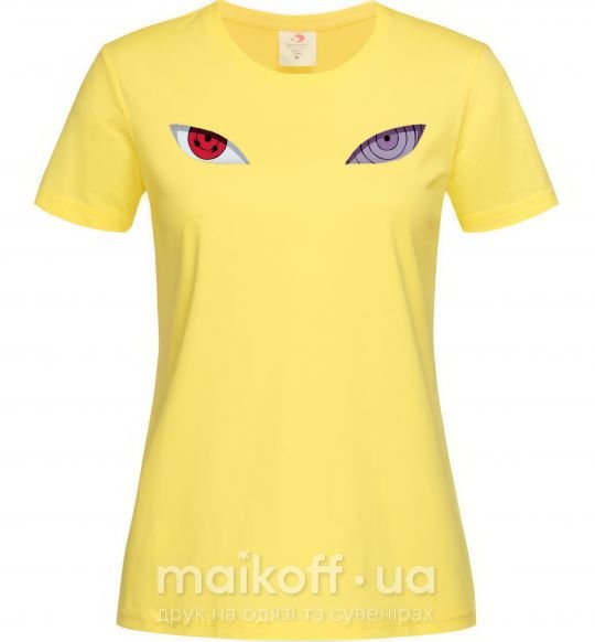 Жіноча футболка Наруто очі Лимонний фото