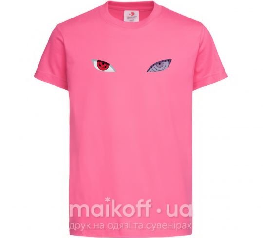 Детская футболка Наруто очі Ярко-розовый фото