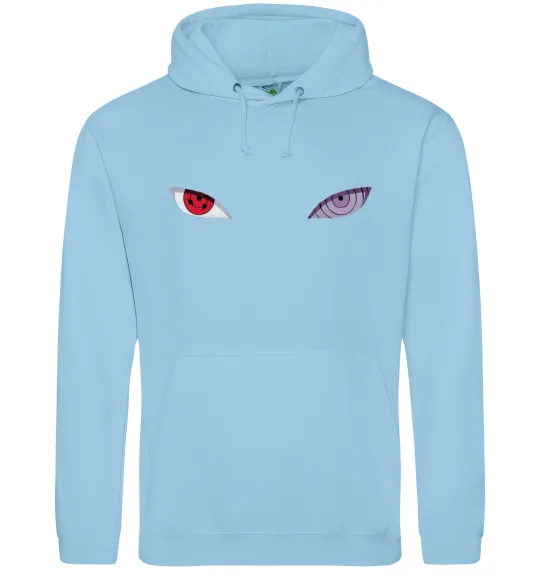 Мужская толстовка (худи) Наруто очі Голубой фото