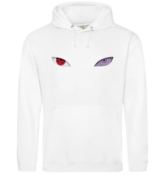 Женская толстовка (худи) Наруто очі Белый фото