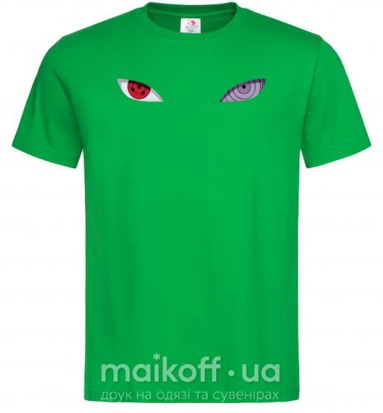 Чоловіча футболка Наруто очі Зелений фото