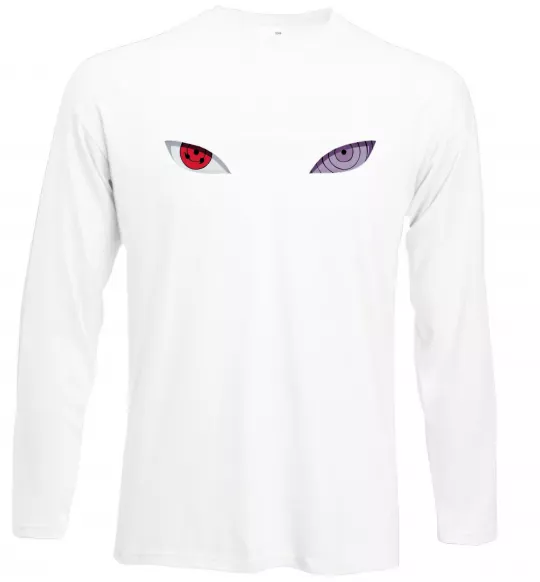 Лонгслів Наруто очі Білий фото