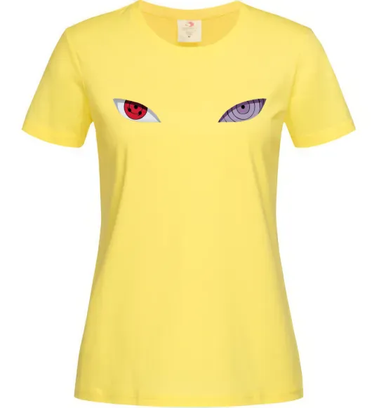 Жіноча футболка Наруто очі Лимонний фото