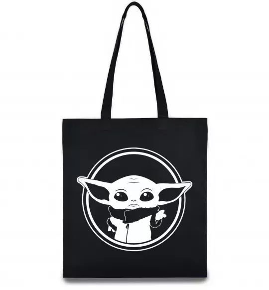 Эко-сумка Маленький Йода Черный фото