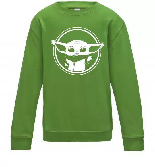 Дитячий світшот Маленький Йода Лаймовий фото