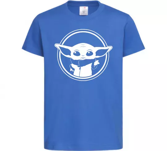Дитяча футболка Маленький Йода Яскраво-синій фото