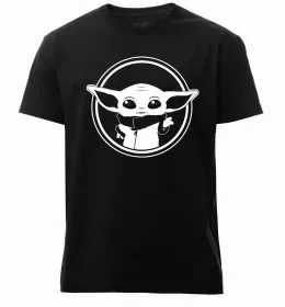 Мужская премиум футболка Baby Yoda Grogu Белый фото