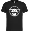 Чоловіча футболка Маленький Йода Чорний Чоловіча футболка Маленький Йода Чорний фото