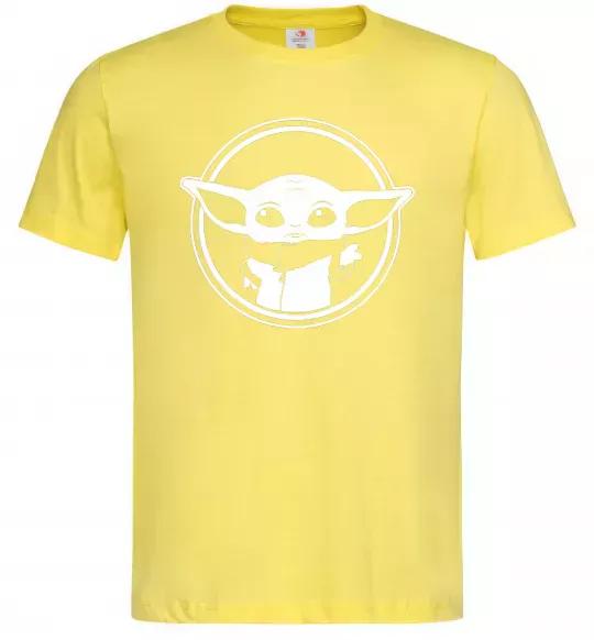Чоловіча футболка Маленький Йода Лимонний фото