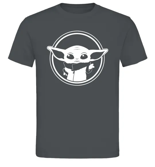 Чоловіча футболка Маленький Йода Графіт фото