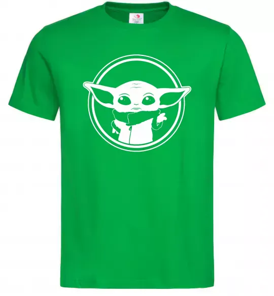 Чоловіча футболка Маленький Йода Зелений фото