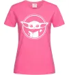Жіноча футболка Маленький Йода Яскраво-рожевий Жіноча футболка Маленький Йода Яскраво-рожевий фото