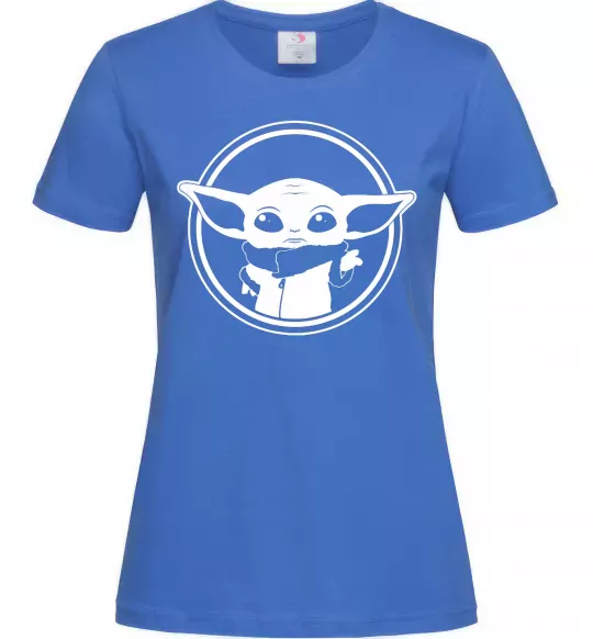 Жіноча футболка Маленький Йода Яскраво-синій фото