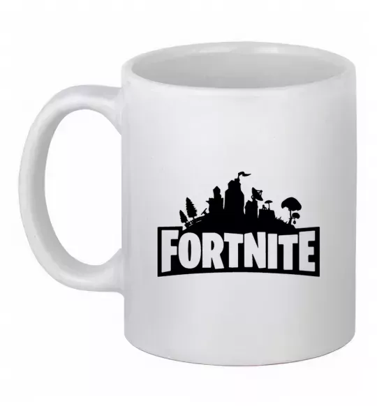 Чашка керамічна Fortnite logo Білий фото