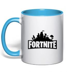 Чашка з кольоровою ручкою Fortnite logo Чашка з кольоровою ручкою Fortnite logo