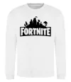Світшот Fortnite logo Білий фото