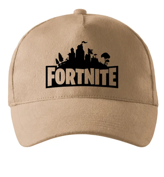 Кепка Fortnite logo Песочный фото