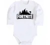 Детский боди Fortnite logo Белый фото