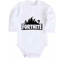 Детский боди Fortnite characters Белый фото