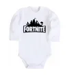Дитячий бодік Fortnite logo Білий фото