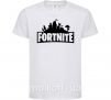 Детская футболка Fortnite logo Белый фото