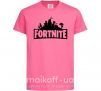 Дитяча футболка Fortnite logo Яскраво-рожевий фото