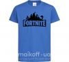 Дитяча футболка Fortnite logo Яскраво-синій фото