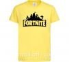 Дитяча футболка Fortnite logo Лимонний фото