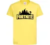 Дитяча футболка Fortnite logo Лимонний фото