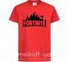 Дитяча футболка Fortnite logo Червоний фото