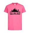 Дитяча футболка Fortnite logo Яскраво-рожевий фото