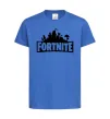 Дитяча футболка Fortnite logo Яскраво-синій фото