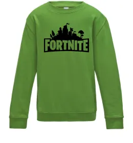 Дитячий світшот Fortnite logo Лаймовий фото