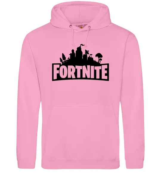 Жіноча толстовка (худі) Fortnite logo Рожевий фото