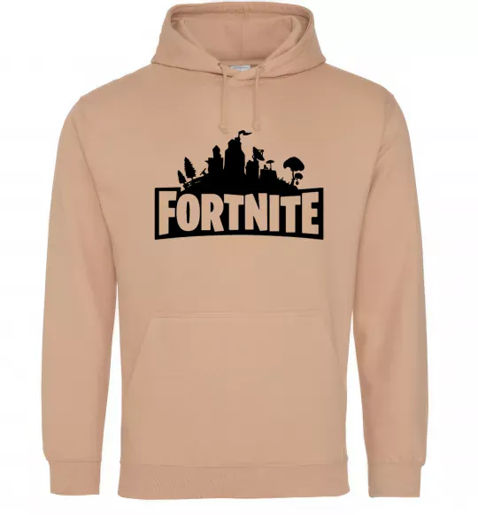 Жіноча толстовка (худі) Fortnite logo Пісочний фото