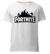 Чоловіча преміум футболка Fortnite logo Білий фото