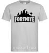 Чоловіча футболка Fortnite logo Сірий фото