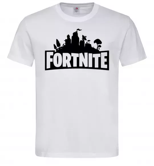 Чоловіча футболка Fortnite logo Білий фото