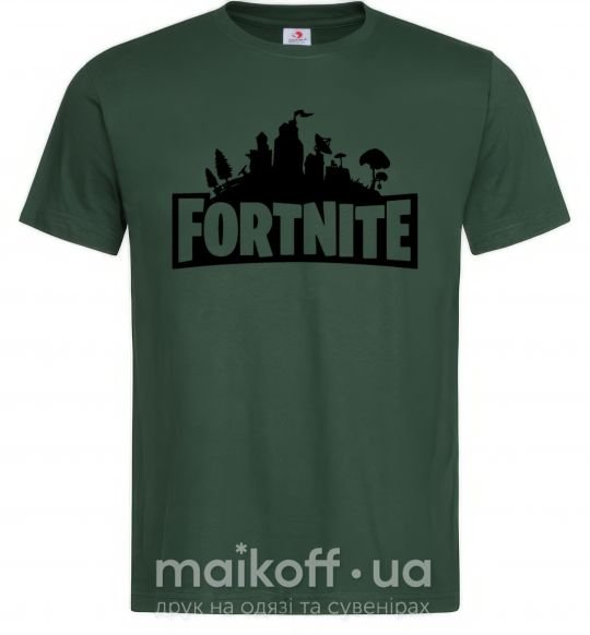 Чоловіча футболка Fortnite logo Темно-зелений фото