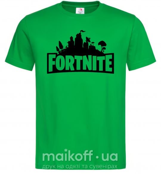 Чоловіча футболка Fortnite logo Зелений фото