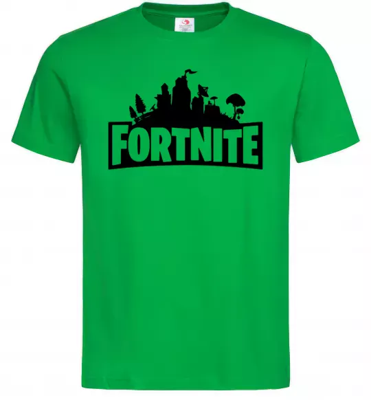 Чоловіча футболка Fortnite logo Зелений фото