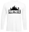 Лонгслів Fortnite logo Білий Лонгслів Fortnite logo Білий фото