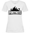 Женская футболка Fortnite logo Белый фото