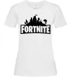 Жіноча футболка Fortnite logo Білий фото