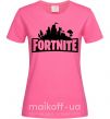 Жіноча футболка Fortnite logo Яскраво-рожевий фото