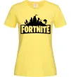 Жіноча футболка Fortnite logo Лимонний фото