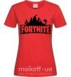 Жіноча футболка Fortnite logo Червоний фото