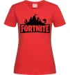 Жіноча футболка Fortnite logo Червоний фото