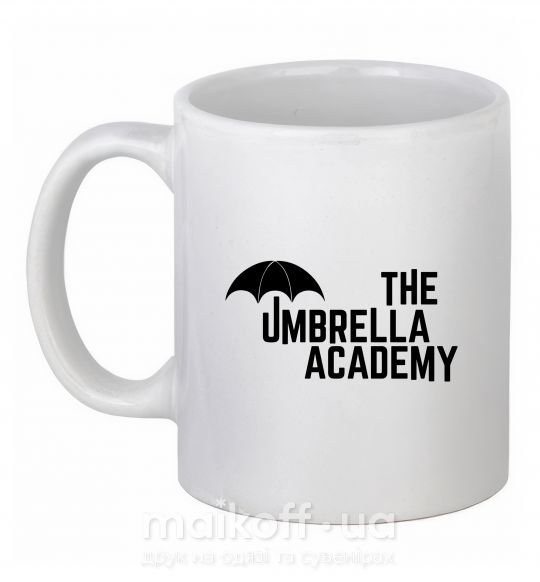 Чашка керамічна The umbrella academy logo Білий фото
