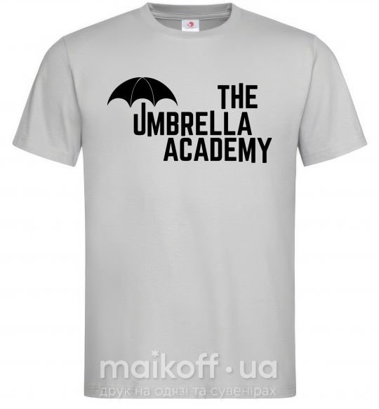 Мужская футболка The umbrella academy logo Серый фото